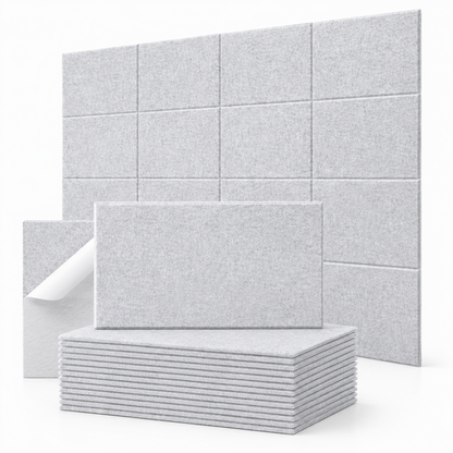 Panneaux Muraux Acoustiques Design – Lot de 16 Revêtement Adhésif