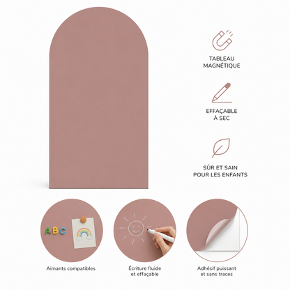 Sticker Mural Arche Magnétique & Inscriptible – Tableau Déco