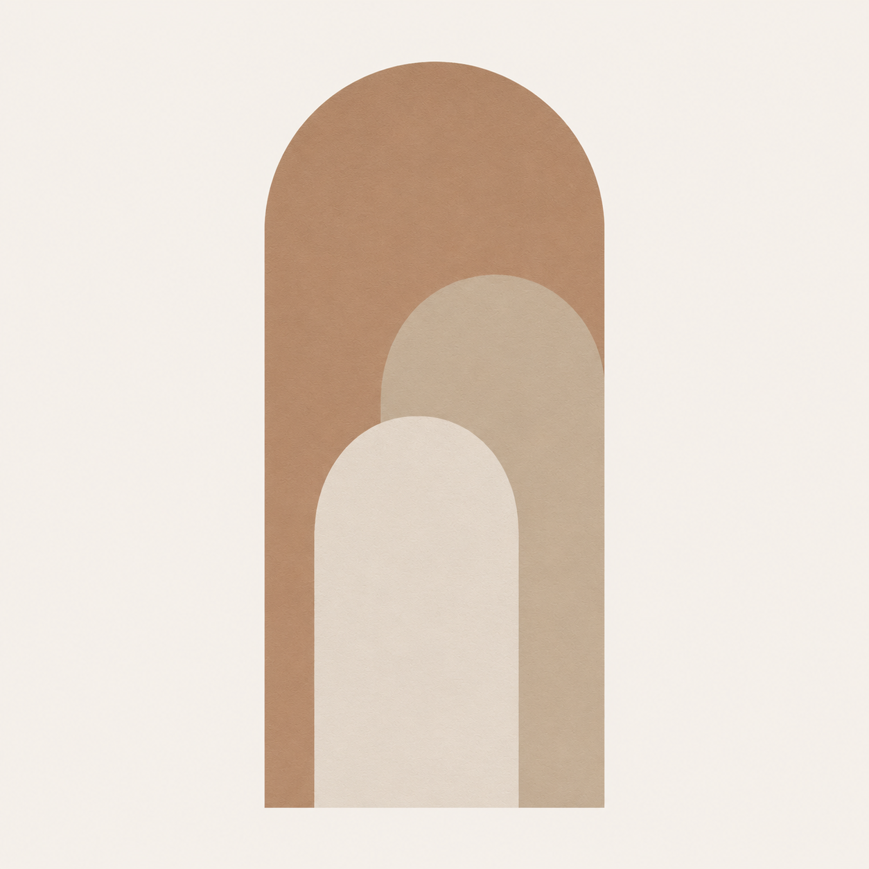 Sticker Mural Arche Bohème – Tête de Lit Arches Beige Minimalist